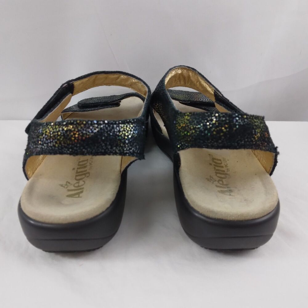 Alegria Joy Oh Snap Joy-483 Black Iridescent Leather Women's Size 38 US 8 8.5 - Picture 8 of 10